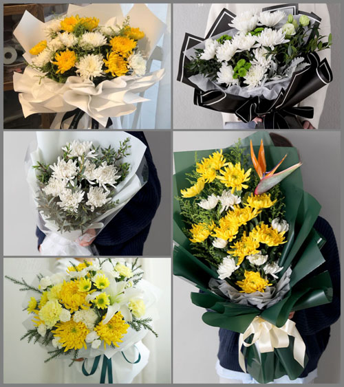 江苏南通通州区二甲镇白事花束代送